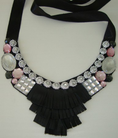 MaxColar - franja de couro